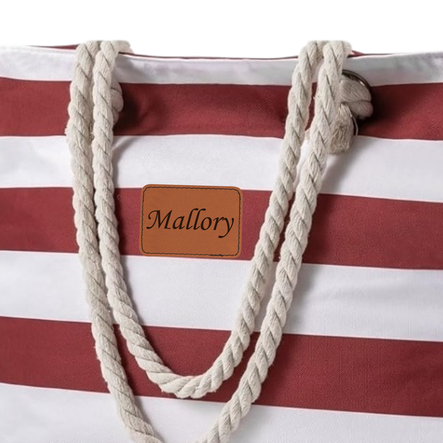 Beach Striped Tote Bag
