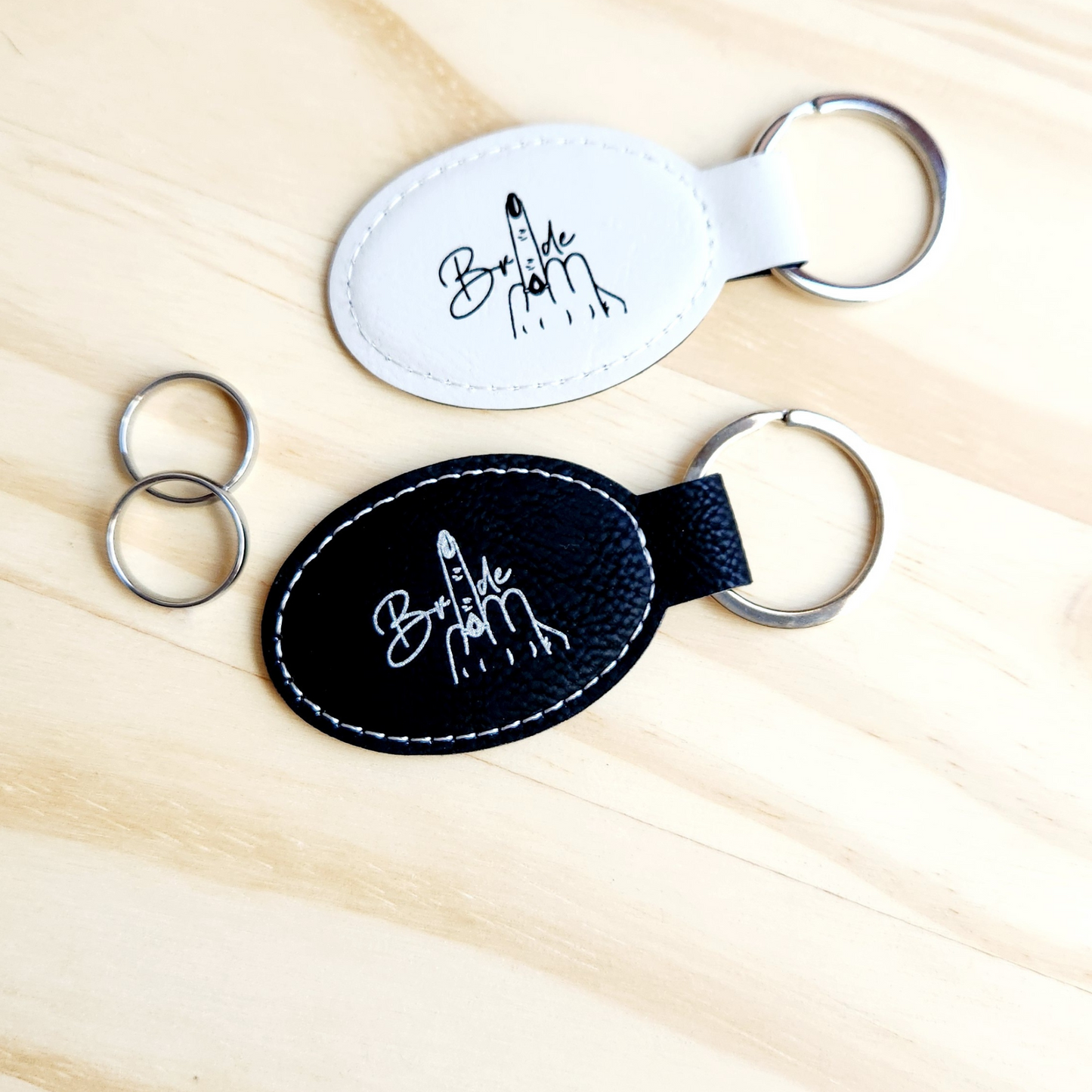 Wedding Oval Keychains