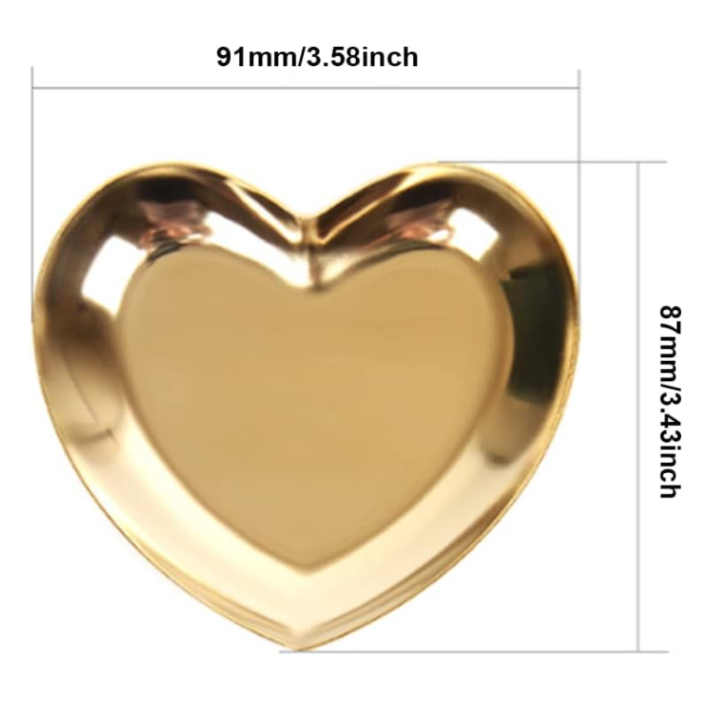 Custom Initial Heart Jewelry Ring Dish