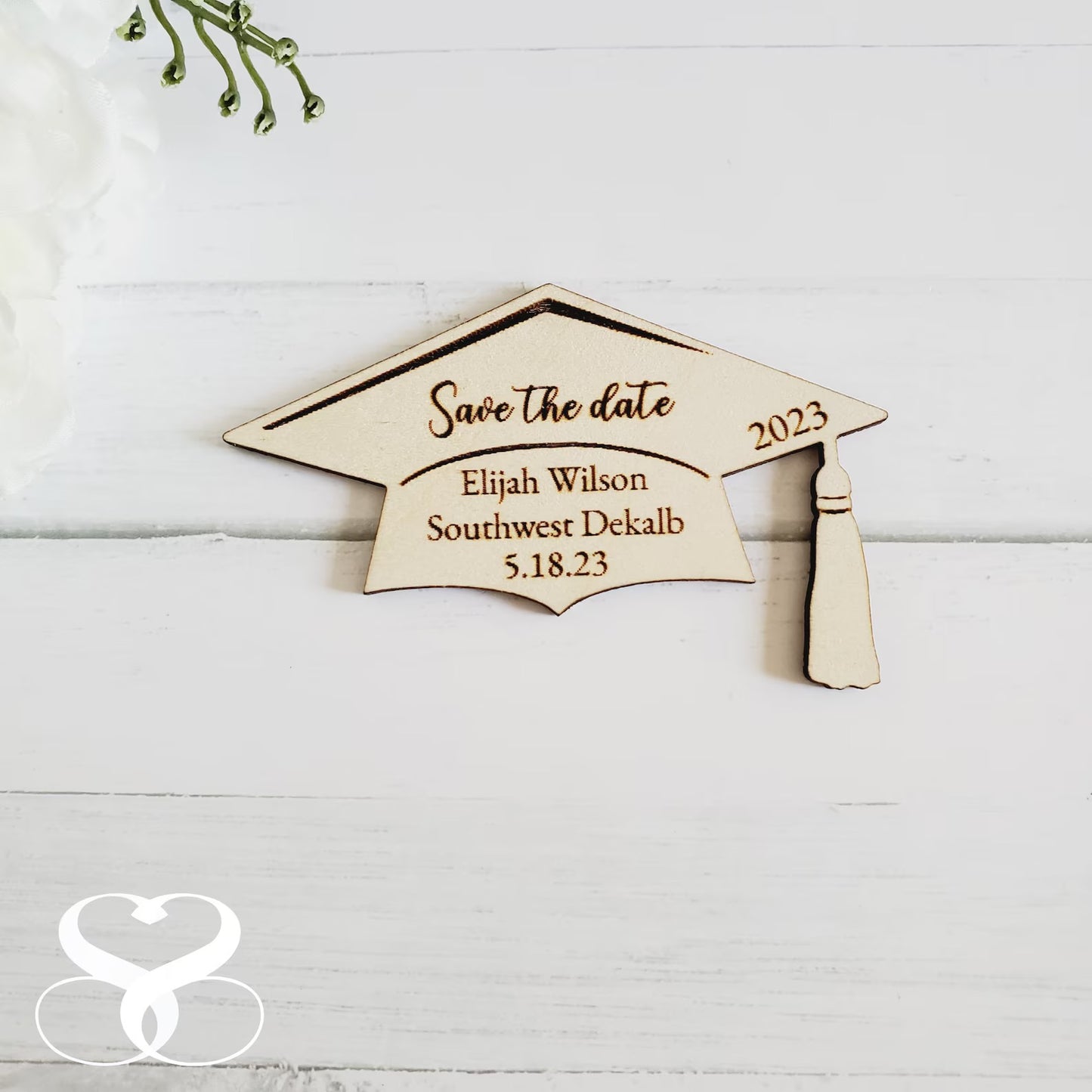 Save the date graduation magnet party favor