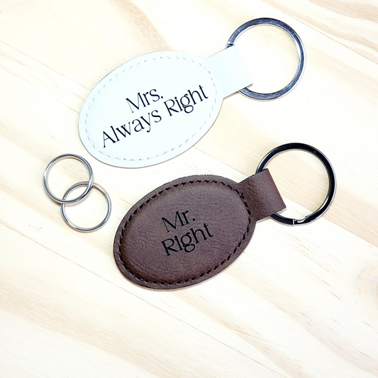 Wedding Oval Keychains