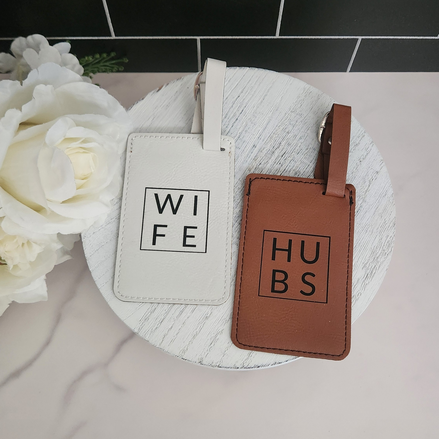Wedding Couple Luggage Tags