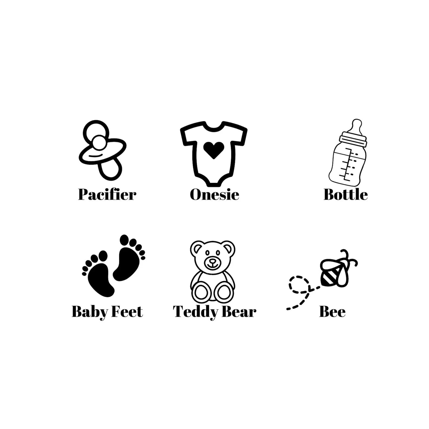 design variations for Personalized Baby Name Engraved Baby Shower Party Favor Magnets