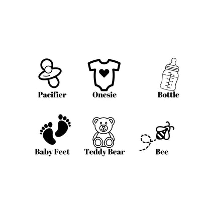 design variations for Personalized Baby Name Engraved Baby Shower Party Favor Magnets