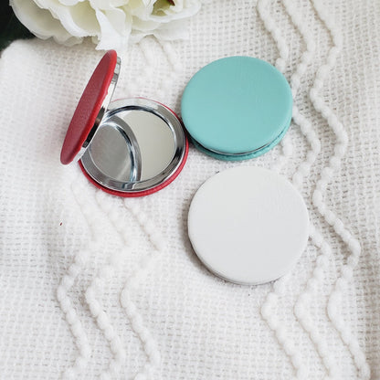 Vegan Leather Compact Mirror