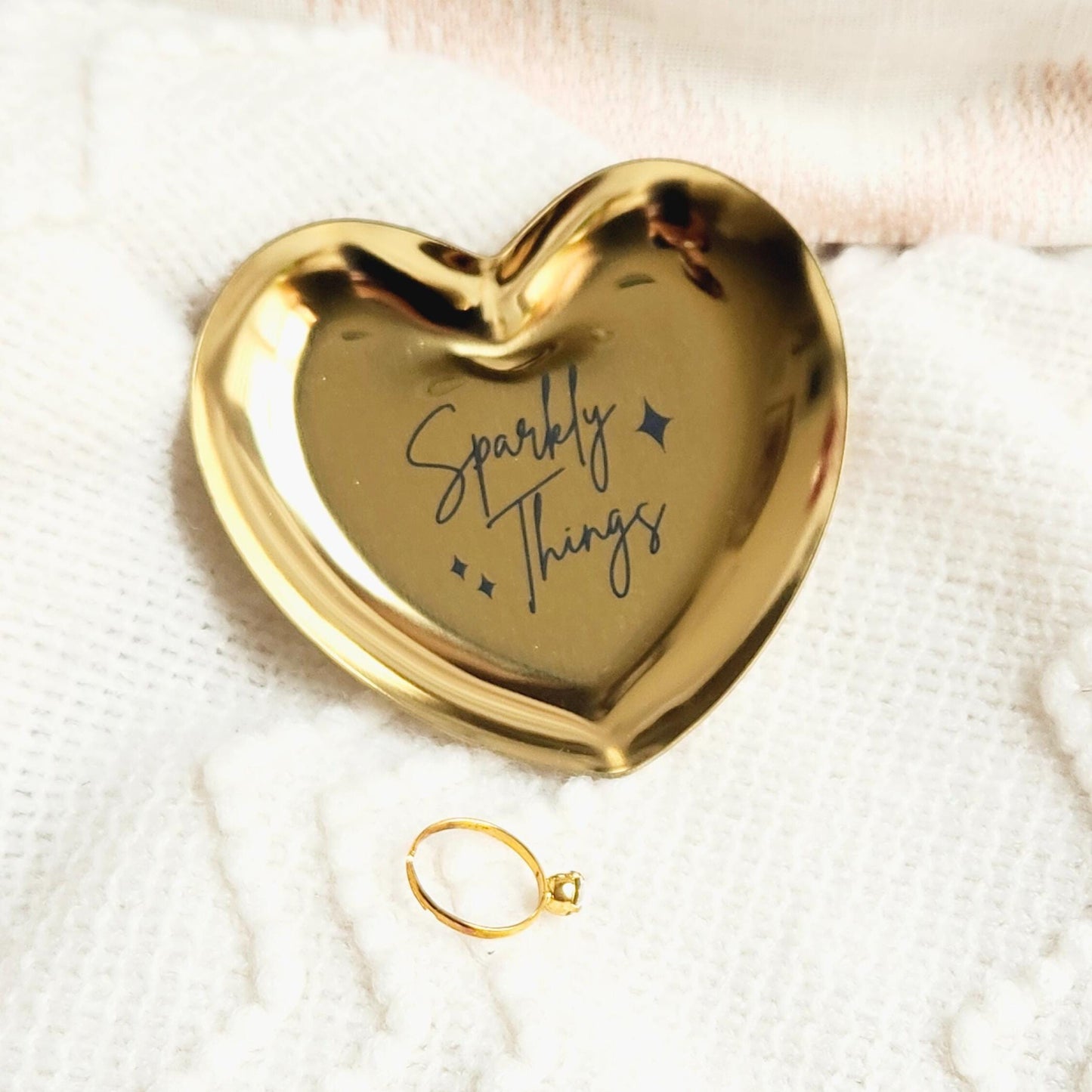 Heart Jewelry Ring Dish