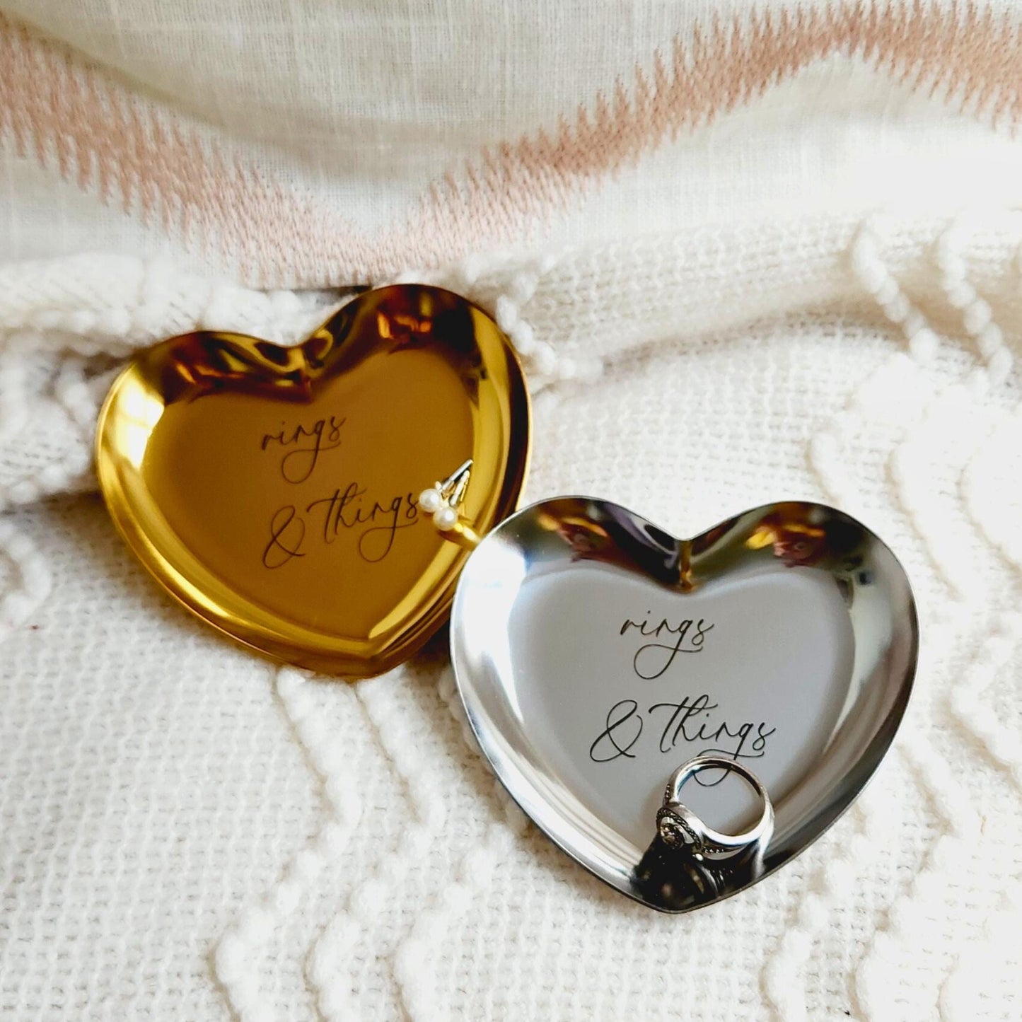 Heart Jewelry Ring Dish
