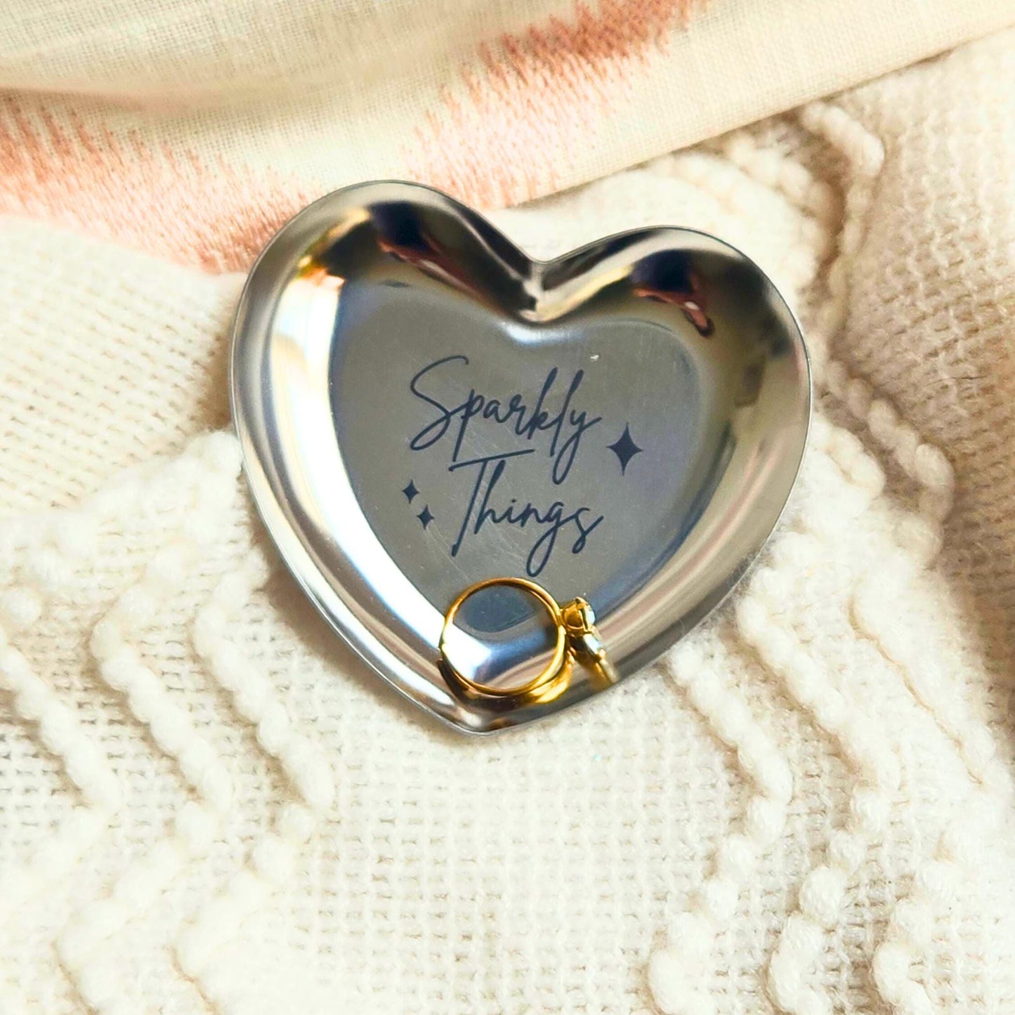 Heart Jewelry Ring Dish