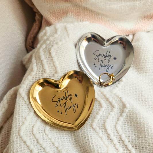 Heart Jewelry Ring Dish