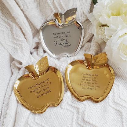 Personalized Apple Jewelry Ring Dish