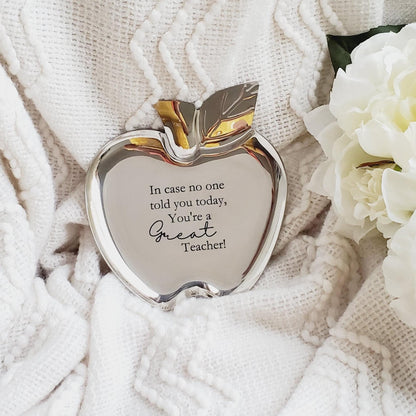 Personalized Apple Jewelry Ring Dish