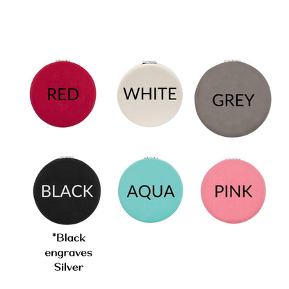Vegan Leather Compact Mirror